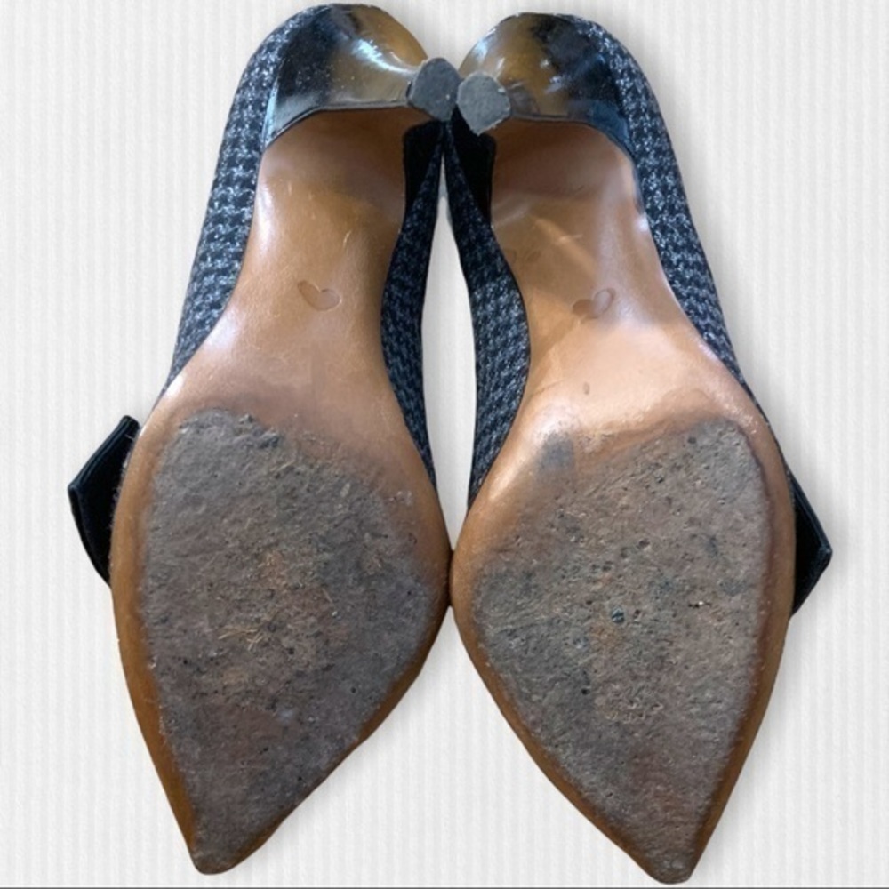 Moschino Cheap and Chic Houndstooth Bow Heels Size 6 - Picture 11 of 13